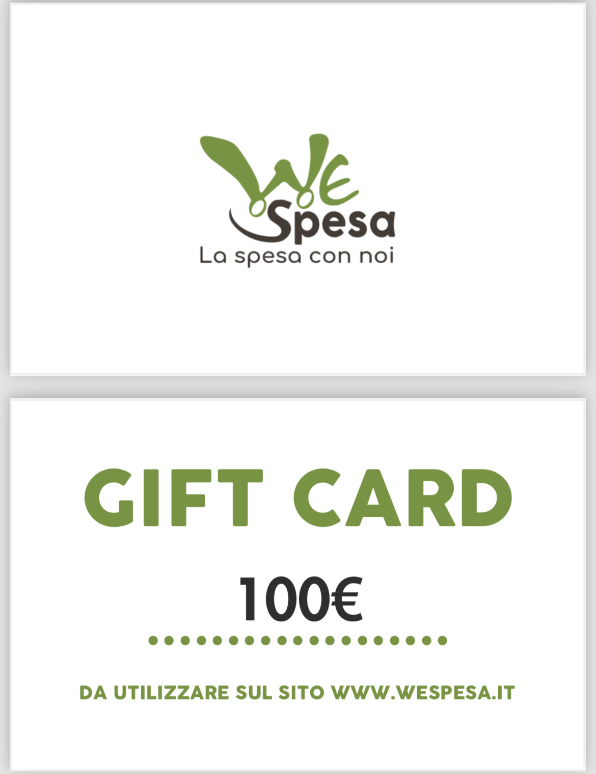 GIFT CARD 100€ WESPESA LA SPESA CON NOI